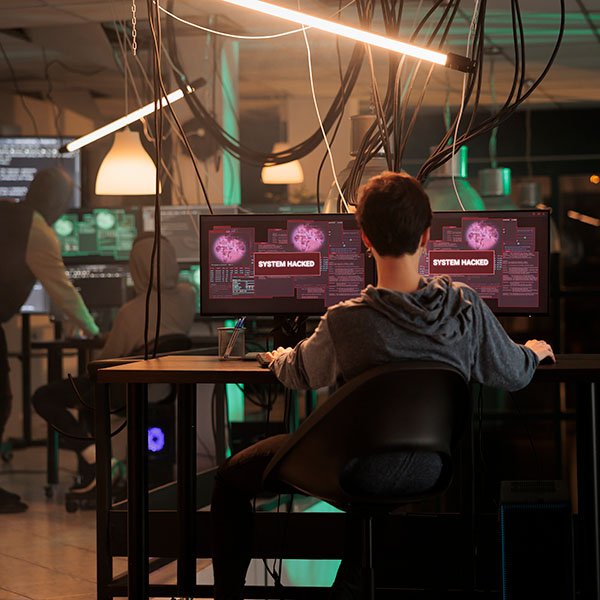 Hacker en acción